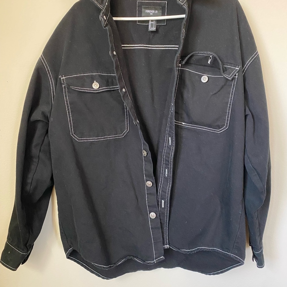 Forever 21 black jean/denim jacket